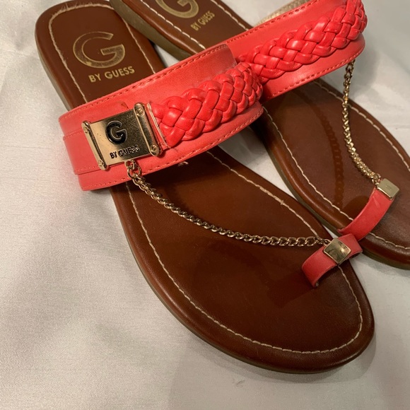 Guess Sandles Women’s Size 7 Salmon - Picture 6 of 15